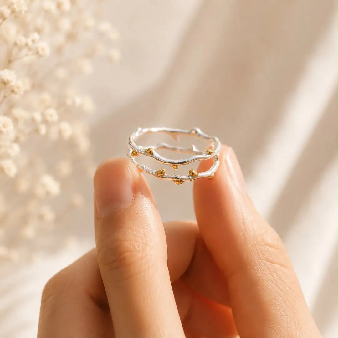 Ombre Silver Ring