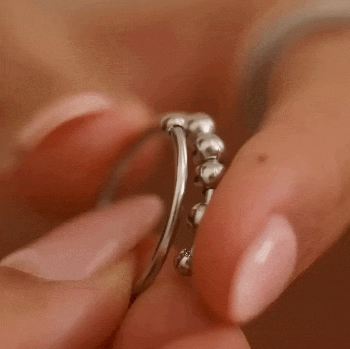 Solène Silver Anxiety Ring