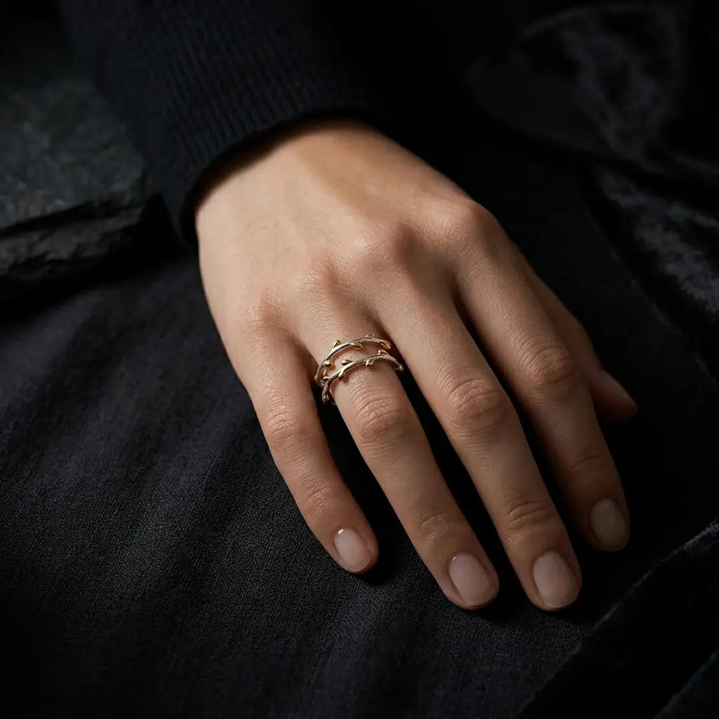 Ombre Silver Ring