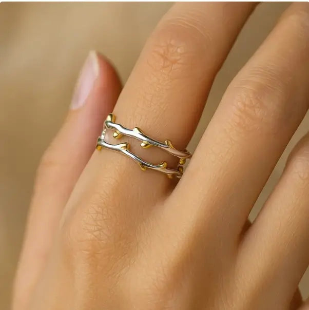 Ombre Silver Ring