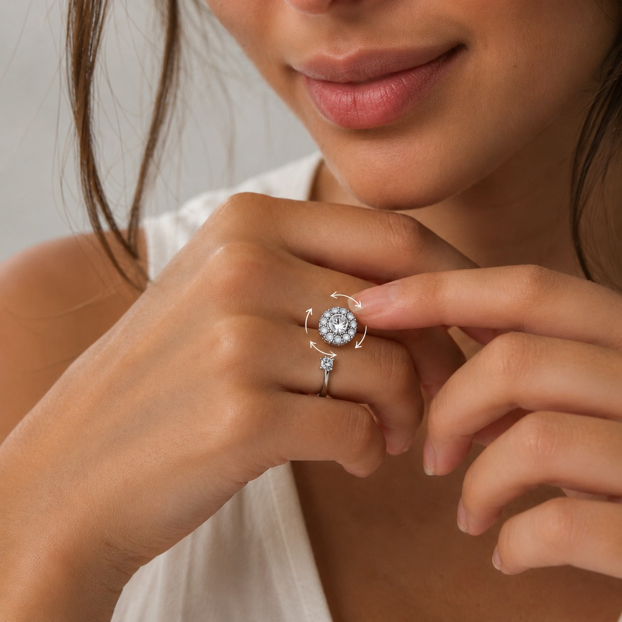 Éclat Silver Anxiety Ring