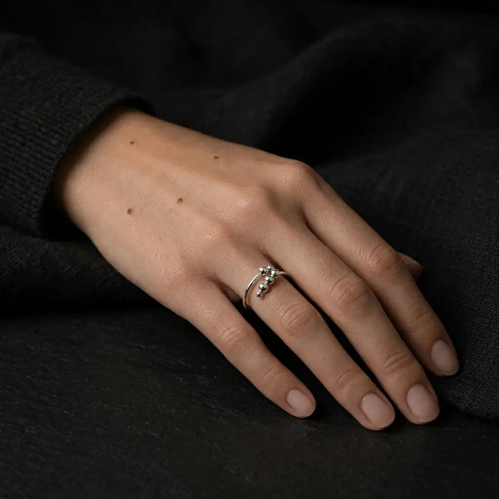 Solène Silver Anxiety Ring